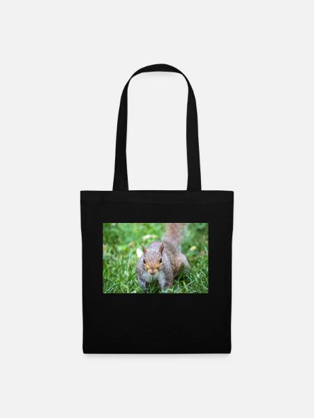 Écureuil gris Grauhörnchen Sciurus carolinensis - Sac en tissu - noir