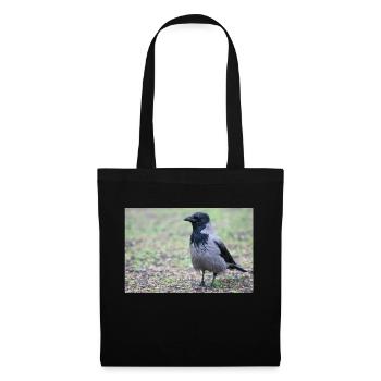 Corneille de Carrion (Aaskrähe, Corvus corone) - Sac en tissu - noir - Devant