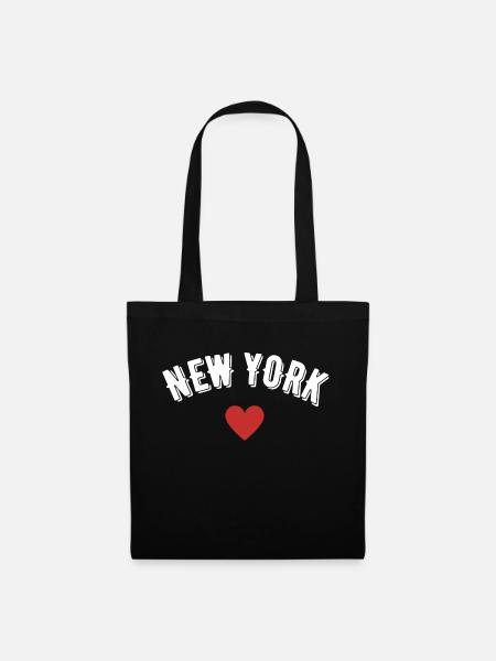 New York - Stoffbeutel - Schwarz