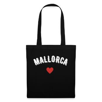 Mallorca - Stoffbeutel - Schwarz - Vorne