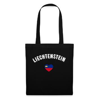 Liechtenstein - Stoffbeutel - Schwarz - Vorne
