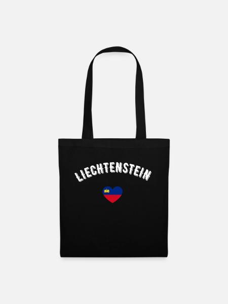 Liechtenstein - Stoffbeutel - Schwarz
