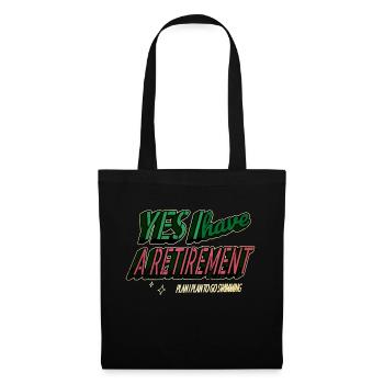 Déclaration cycliste Idée cadeau Natation amusante - Sac en tissu - noir - Devant