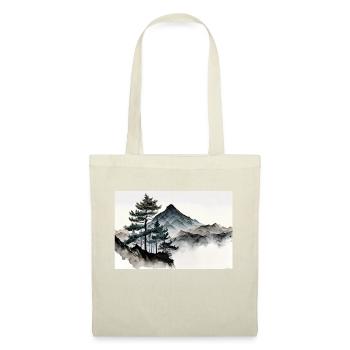 Montagne peinture à l'eau - Sac en tissu - nature - Devant