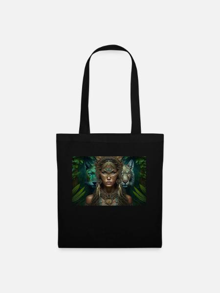 Neo Indian Voodoo Panther Gift - Tote Bag - black