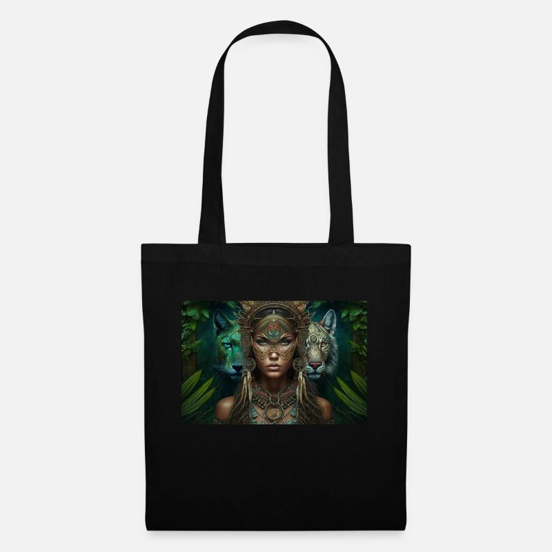 Neo Indian Voodoo Panther Gift - Tote Bag - black