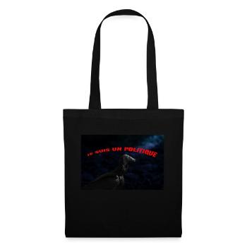 je suis un politique - Sac en tissu - noir - Devant