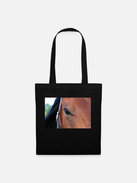 Horse's eye - Tote Bag - black