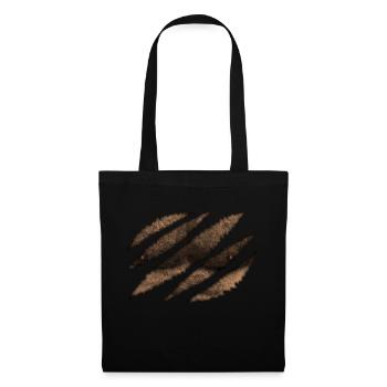 Bärentatze - Stoffbeutel - Schwarz - Vorne