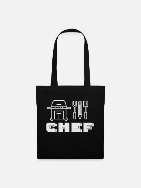 Chef, Küchenchef - Stoffbeutel - Schwarz