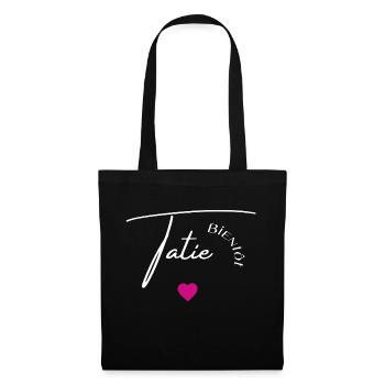 Bientôt tatie - Sac en tissu - noir - Devant