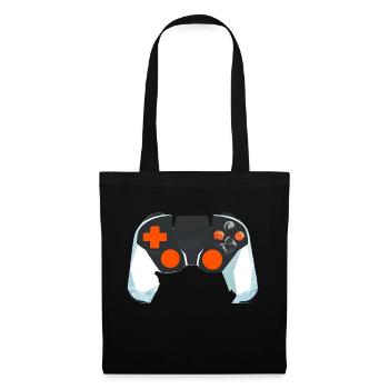 Gamer Controller Gaming Gaming Gamer Jeu vidéo - Sac en tissu - noir - Devant