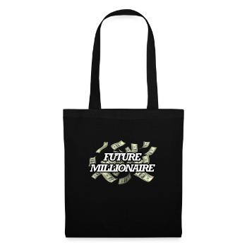 Futur millionnaire - Sac en tissu - noir - Devant