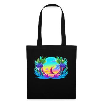 Merveilleux océan - Sac en tissu - noir - Devant