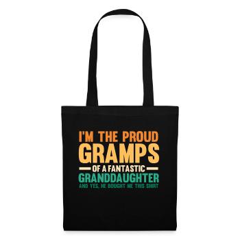 Ich Bin Der Stolze Gramps Von Großvater Opa - Stoffbeutel - Schwarz - Vorne