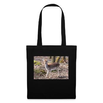 Fallow Deer (in german Damwild or Damhirsch) Dama - Tote Bag - black - Front