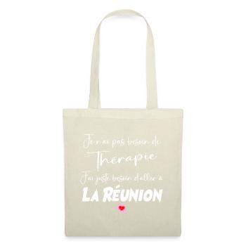 Thérapie Ile De La Réunion Cadeau Femme - Sac en tissu - nature - Devant