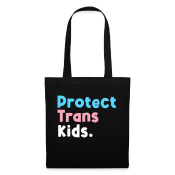 LGBT-Unterstützung Schutz für Trans-Kinder LGBT-Stolz - Stoffbeutel - Schwarz - Vorne