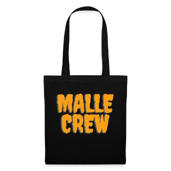 Malle Crew - Stoffbeutel - Schwarz - Vorne