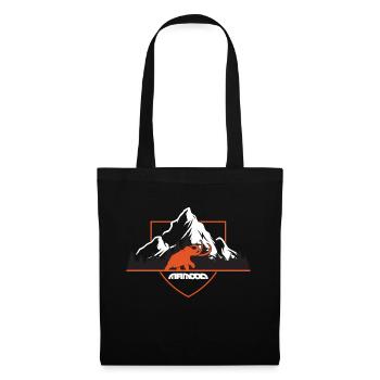 Mammouth dans les montagnes blason bouclier - Sac en tissu - noir - Devant