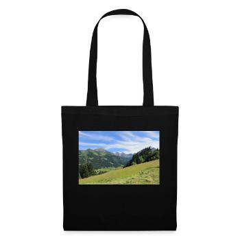 Landschaft - Stoffbeutel - Schwarz - Vorne