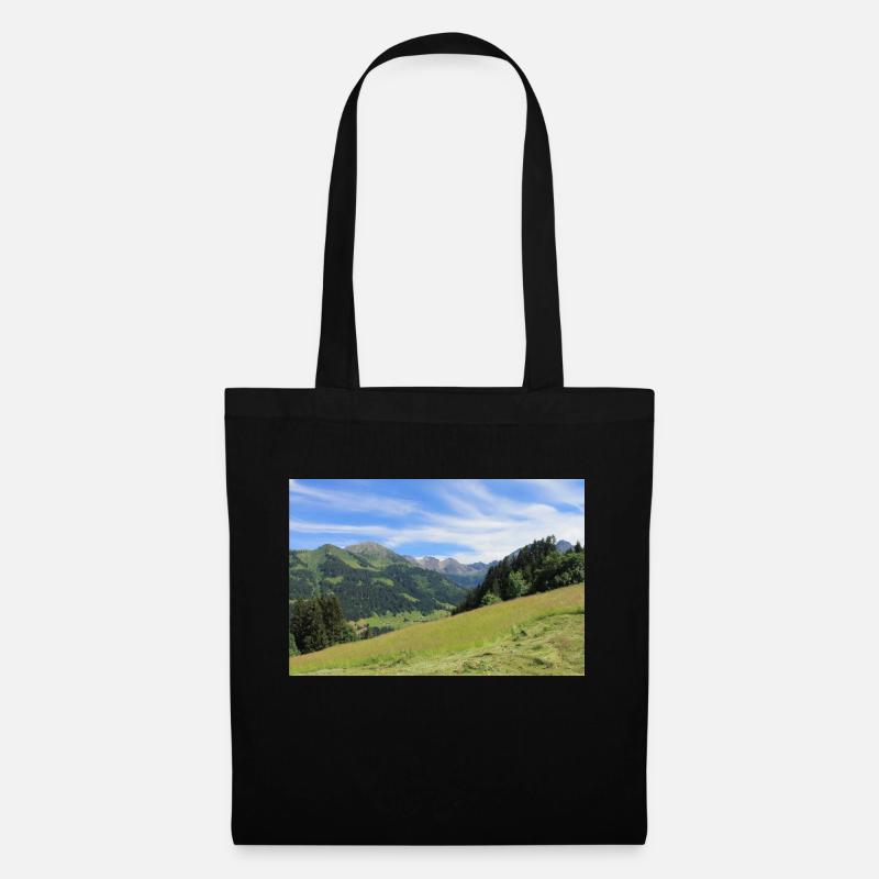 Landschaft - Stoffbeutel - Schwarz