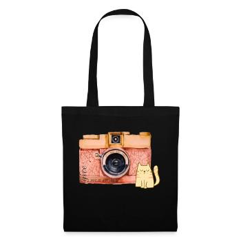 Donnez-moi un sourire - Sac en tissu - noir - Devant