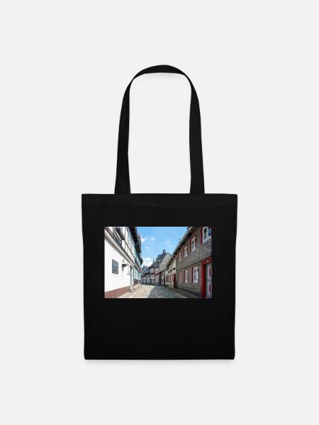 Altstadt Goslar Niedersachsen - Stoffbeutel - Schwarz