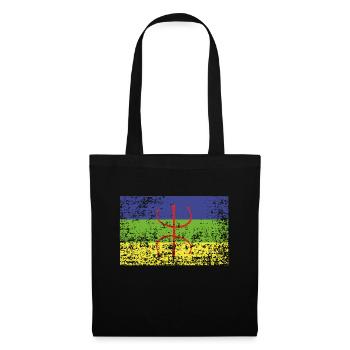 design original drapeau amazigh - Sac en tissu - noir - Devant