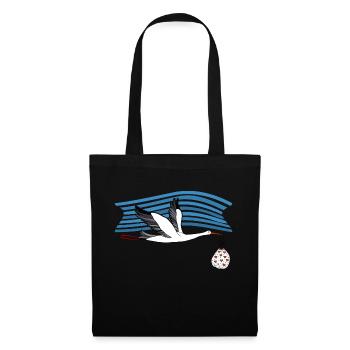 Cigogne - Sac en tissu - noir - Devant