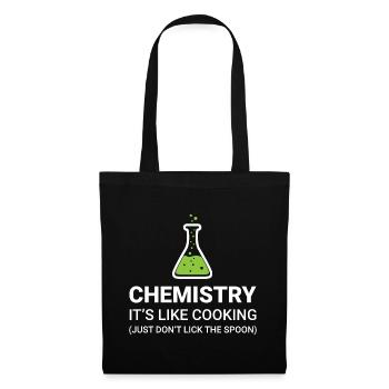 Chemistry, it's like cooking - Tote Bag - black - Front
