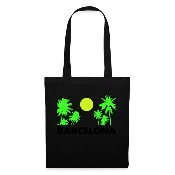 Barcelone - Sac en tissu - noir - Devant
