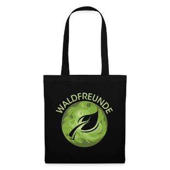 Waldfreunde Blatt Natur Naturschutz Waldschutz - Stoffbeutel - Schwarz - Vorne