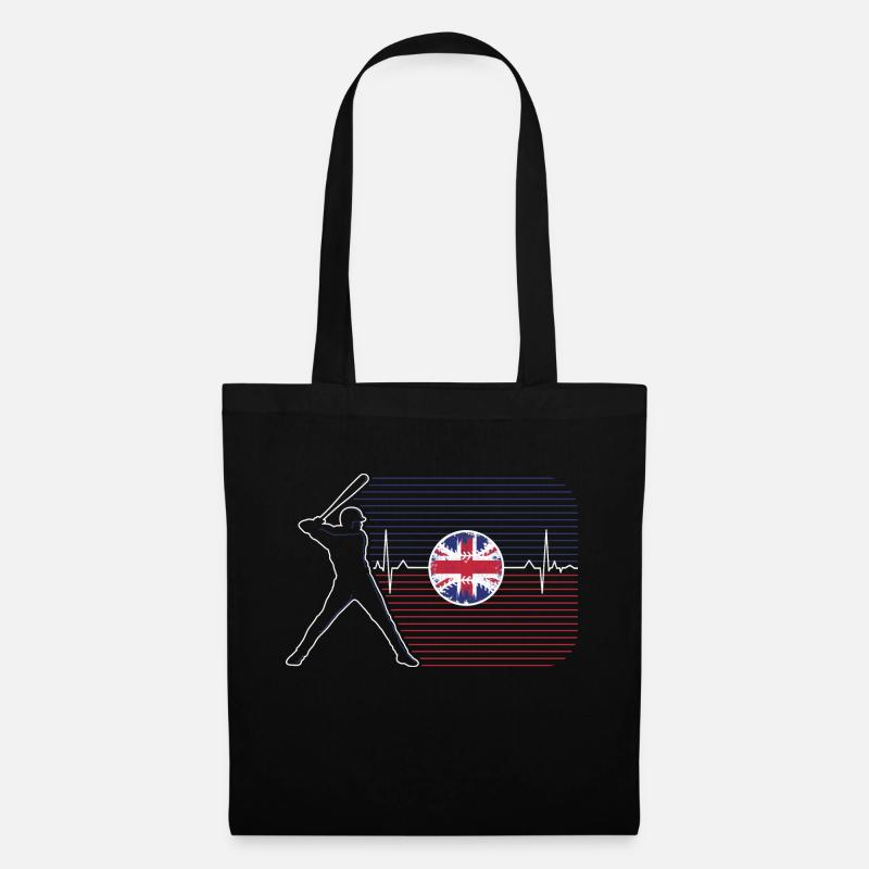 british baseball - Tote Bag - black