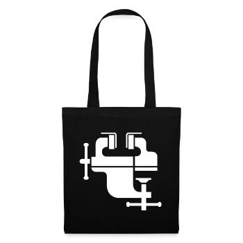 Illustration du symbole de l’icône de l’outil Vice - Sac en tissu - noir - Devant