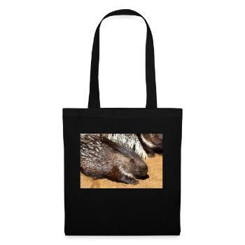 Porcupine als Porky Stachelschwein Hystricidae - Tote Bag - black - Front
