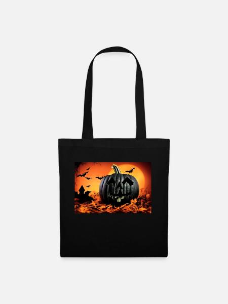 Halloween pumpkin - Tote Bag - black