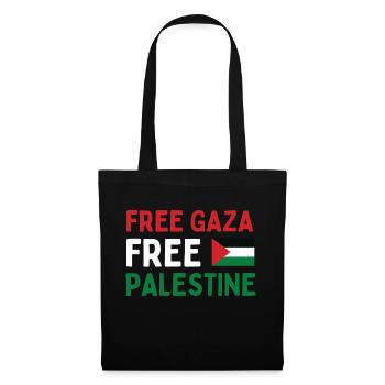 FREE Gaza FREE Palestine - Tote Bag - black - Front