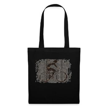 Cycliste - Sac en tissu - noir - Devant