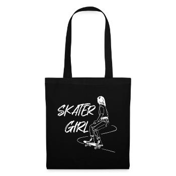Skater Girl - Tote Bag - black - Front