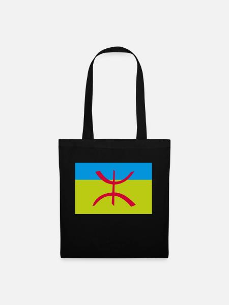 Drapeau Berbère Amazigh Algérie - Sac en tissu - noir