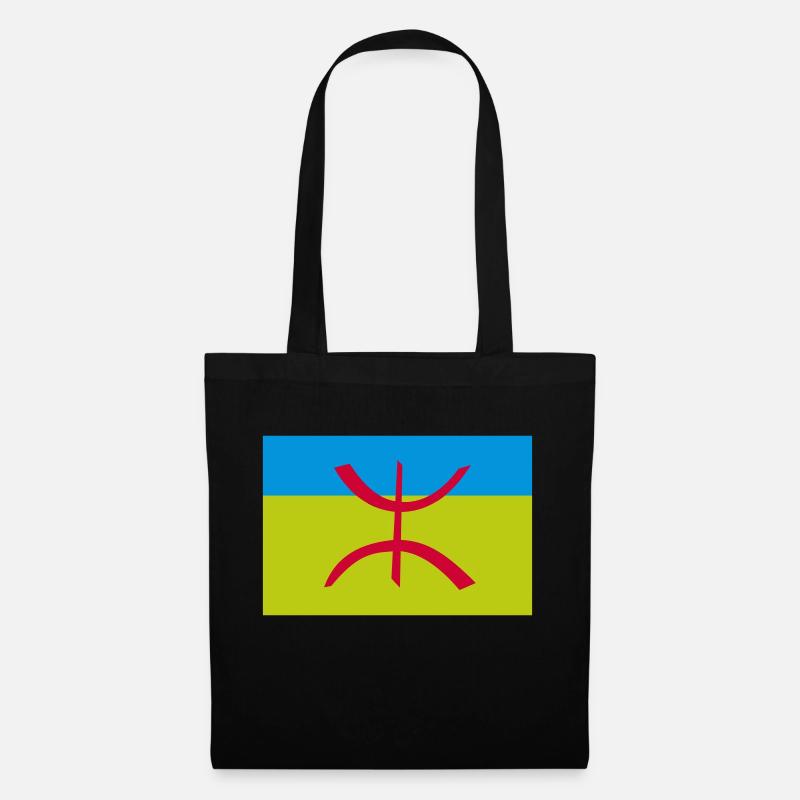 Drapeau Berbère Amazigh Algérie - Sac en tissu - noir