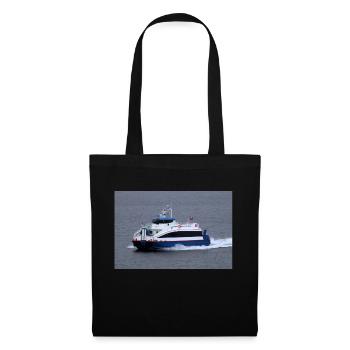 Chat qui fume - Sac en tissu - noir - Devant