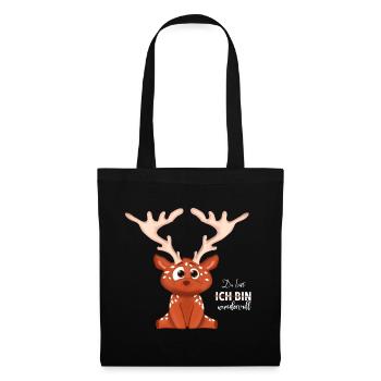 Tu es merveilleux avec des bébés cerfs - Sac en tissu - noir - Devant