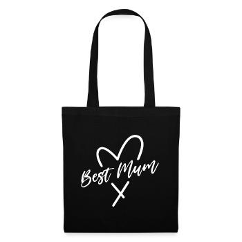 Best Mum Heart - Tote Bag - black - Front