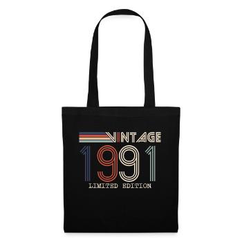 Vintage 1991 Anniversary Gift - Vintage 1991 - Tote Bag - black - Front