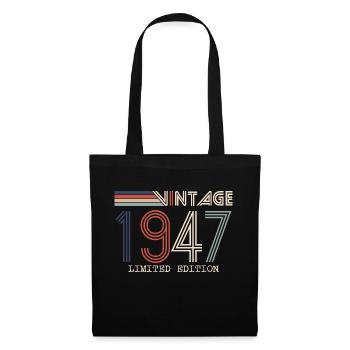 Vintage 1947 Anniversary Gift - Vintage 1947 - Tote Bag - black - Front