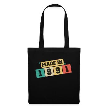 1991 Birthday 1991 Born in 1991 Birthday - Tote Bag - black - Front