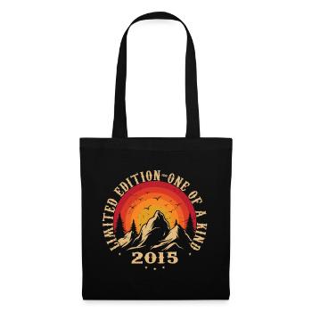 Vintage 2015 Rétro 2015 Cadeau anniversaire 2015 - Sac en tissu - noir - Devant