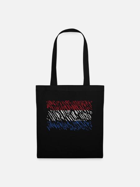 Pays-Bas - Sac en tissu - noir